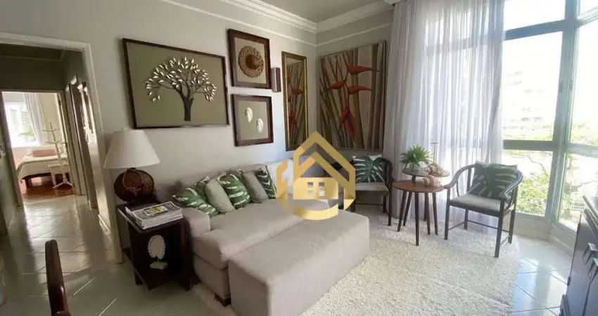 Apartamento com 3 dormitórios à venda, 101 m² por r$ 750.000,00 - praia das pitangueiras frente mar - guarujá/sp