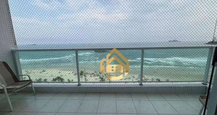Apartamento com 3 dormitórios à venda por r$ 1.400.000,00 - praia das pitangueiras frente mar - guarujá/sp