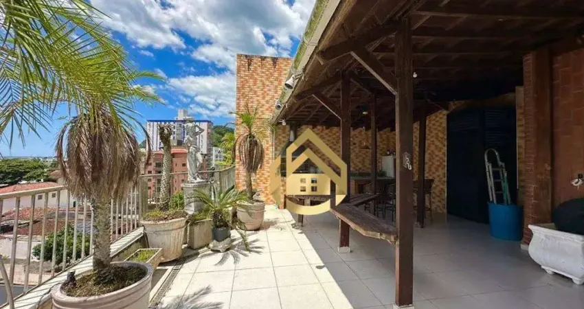 Cobertura com 3 dormitórios à venda, 210 m² por r$ 750.000,00 - praia das astúrias - guarujá/sp