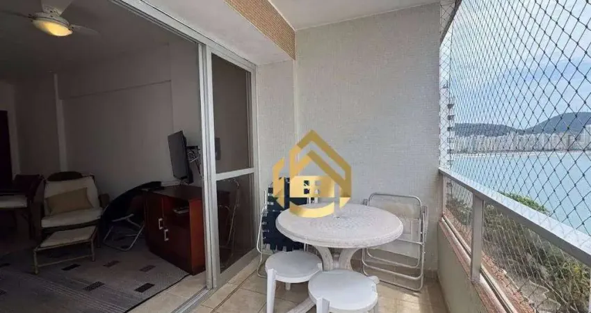 Apartamento com 3 dormitórios para alugar por r$ 7.500,00 - praia das asturias frente mar - guarujá/sp