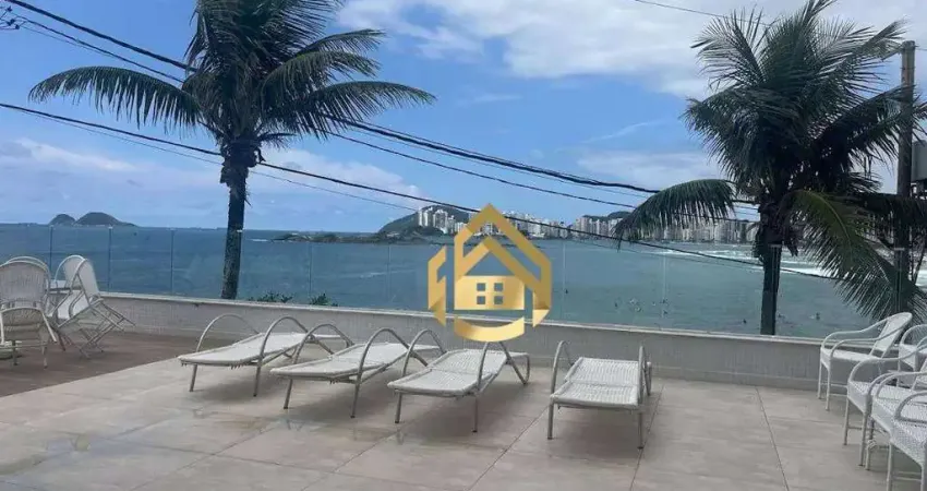 Apartamento com 3 dormitórios à venda, 120 m² por r$ 960.000,00 - praia das pitangueiras frente mar - guarujá/sp