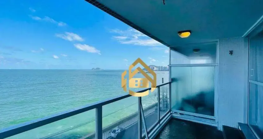Apartamento com 4 dormitórios à venda, 148 m² por r$ 950.000,00 - praia das pitangueiras frente mar - guarujá/sp