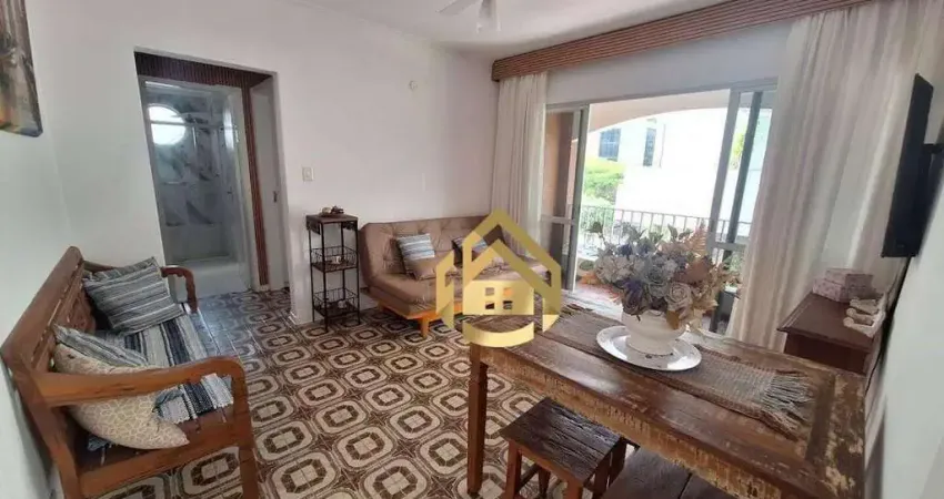 Apartamento com 1 dormitório, 51 m² - venda por r$ 380.000,00 ou aluguel por r$ 4.212,00 - praia das pitangueiras - guarujá/sp
