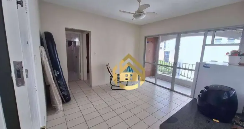 Apartamento com 1 dormitório à venda, 52 m² por r$ 375.000,00 - praia das pitangueiras - guarujá/sp