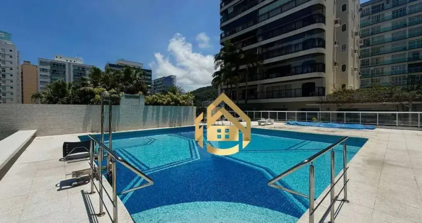 Apartamento com 3 dormitórios à venda, 182 m² por r$ 860.000,00 - praia das pitangueiras - guarujá/sp