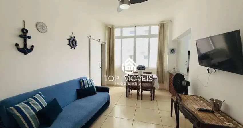 Apartamento com 2 dormitórios à venda, 45 m² por r$ 320.000 - 1 quadra da praia das pitangueiras - guarujá/sp