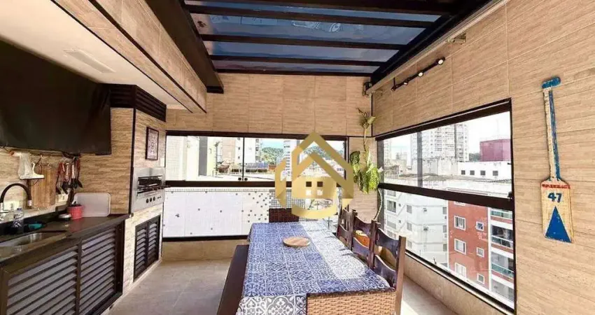 Apartamento com 3 dormitórios à venda, 160 m² por r$ 840.000,00 - praia das astúrias - guarujá/sp