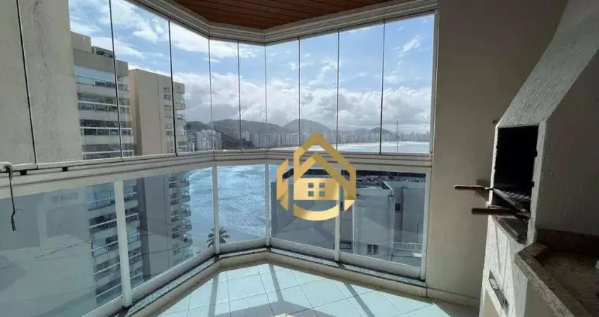 Apartamento com 3 dormitórios para alugar, 89 m² por r$ 6.000,00 - praia das astúrias - guarujá/sp