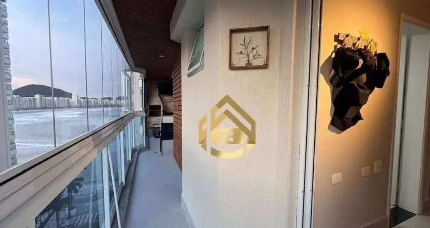 Apartamento vista para o mar com varanda gourmet praia das astúrias