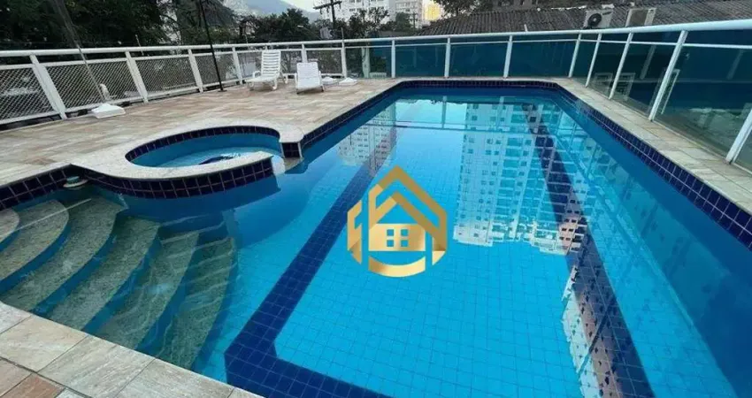 Apartamento com piscina vista mar com 3 dormitórios à venda, 90 m² por r$ 510.000 - praia das pitangueiras - guarujá/sp