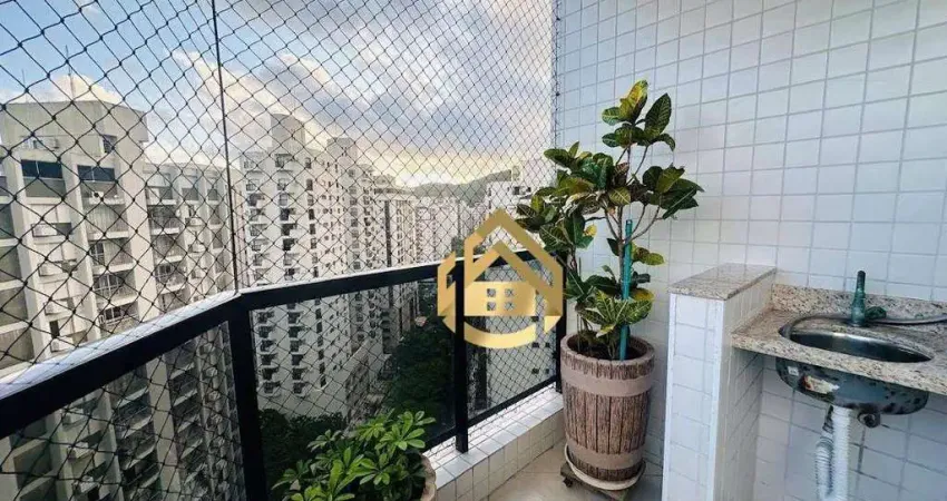 Apartamento com piscina 2 vagas 4 dormitórios à venda, 145 m² por r$ 950.000 - praia das pitangueiras - guarujá/sp