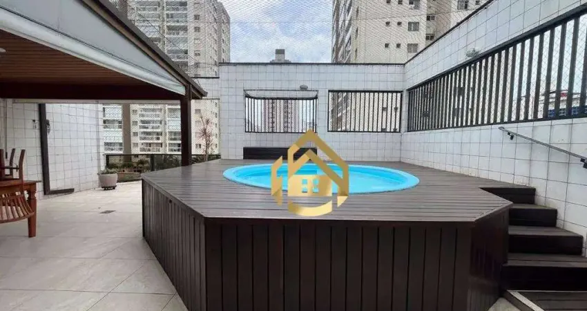 Cobertura com 3 dormitórios à venda, 210 m² por r$ 940.000,00 - praia das astúrias - guarujá/sp