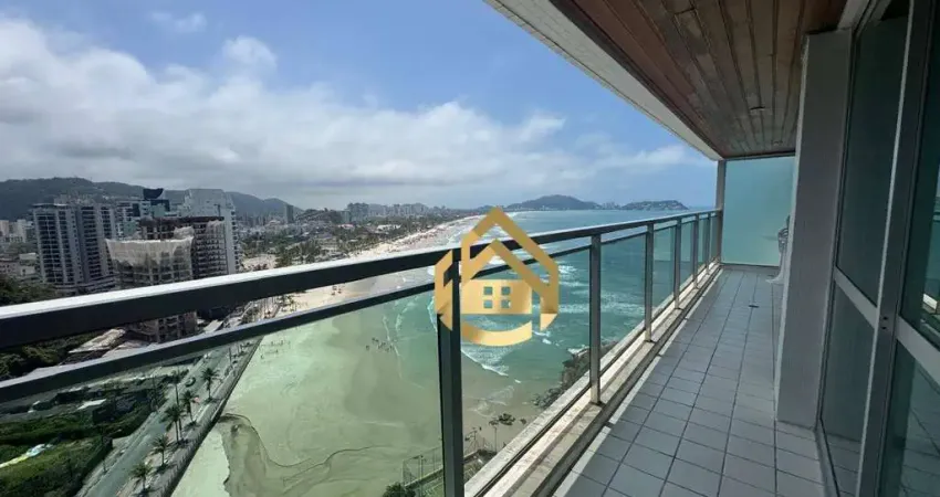 Apartamento com 3 dormitórios à venda por r$ 850.000,00 - praia das pitangueiras frente mar - guarujá/sp