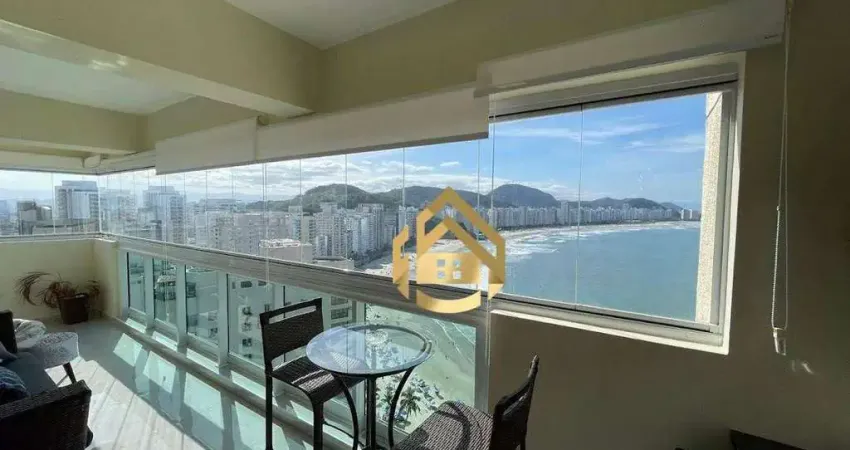 Cobertura com 3 dormitórios à venda por r$ 2.500.000,00 - praia das asturias frente mar - guarujá/sp