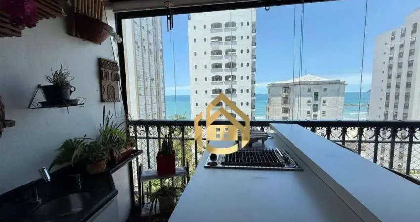 Apartamento, lazer completo venda ou locação 174 m² - venda por r$ 1.200.000 ou aluguel por r$ 7.000/mês - praia das pitangueiras - guarujá/sp