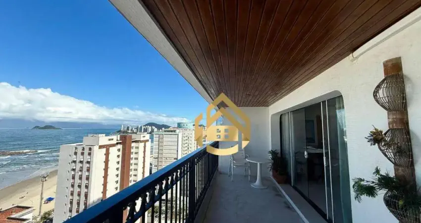 Apartamento com 4 dormitórios para alugar por r$ 7.500,00/mês - praia das pitangueiras - guarujá/sp