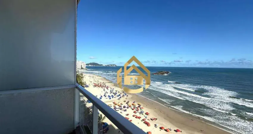 Apartamento frente mar 3 dormitórios para alugar por r$ 7.000/mês ou temporada praia das pitangueiras - guarujá/sp