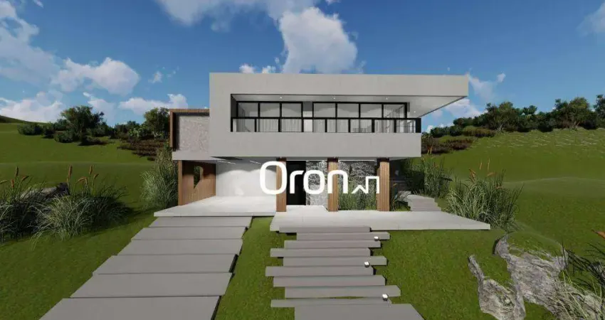 Casa com 5 dormitórios à venda, 370 m² por r$ 5.700.000,00 - residencial aldeia do vale - goiânia/go