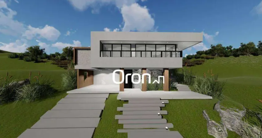 Casa com 5 dormitórios à venda, 370 m² por r$ 5.700.000,00 - residencial aldeia do vale - goiânia/go