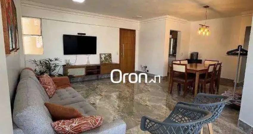 Apartamento mobiliado com 3 dormitórios à venda, 113 m² por r$ 760.000 - setor bueno - goiânia/go
