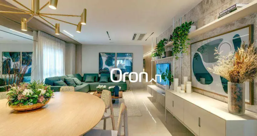 Apartamento com 3 dormitórios à venda, 194 m² por r$ 2.410.000,00 - setor marista - goiânia/go