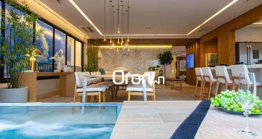 Apartamento à venda, 205 m² por r$ 2.407.000,00 - setor marista - goiânia/go