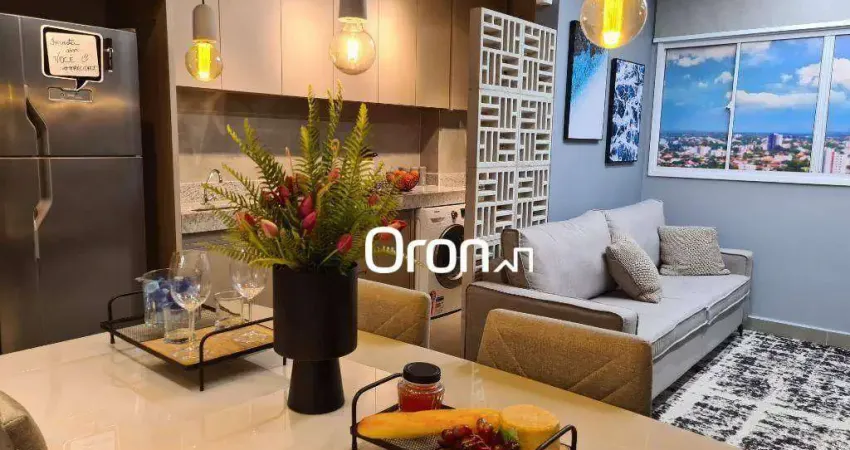 Flat à venda, 33 m² por r$ 244.000,00 - condomínio cidade empresarial - aparecida de goiânia/go