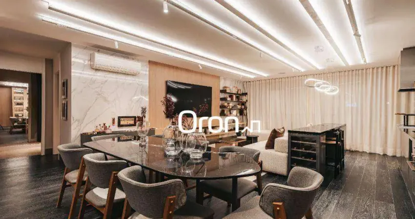 Apartamento com 3 dormitórios à venda, 125 m² por r$ 1.395.000,00 - setor oeste - goiânia/go