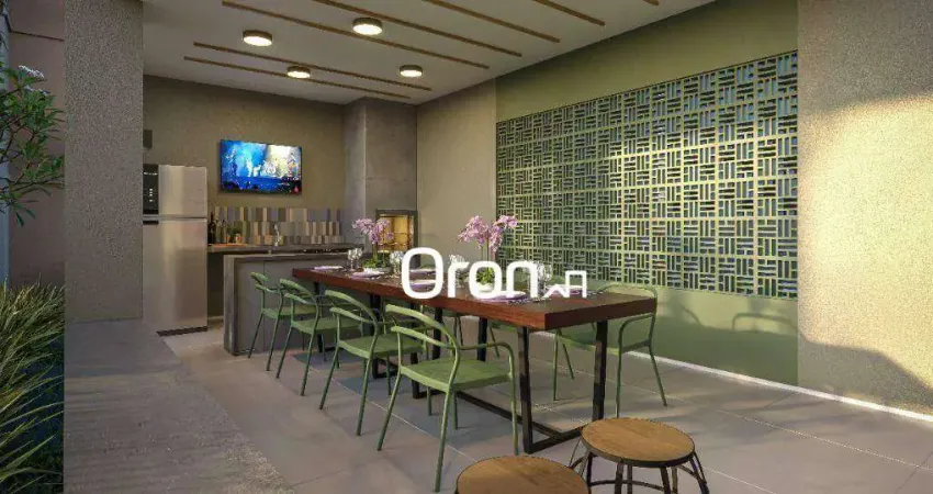 Apartamento com 2 dormitórios à venda, 43 m² por r$ 335.000,00 - residencial eldorado - goiânia/go