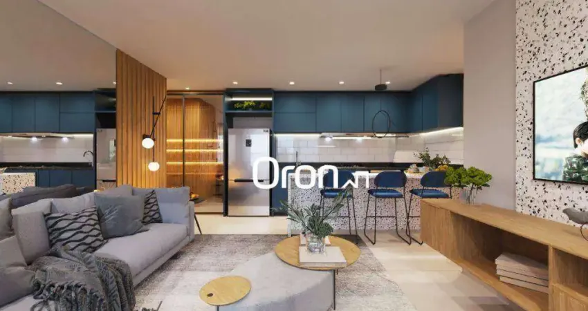 Apartamento com 2 dormitórios à venda, 67 m² por r$ 740.000,00 - setor marista - goiânia/go