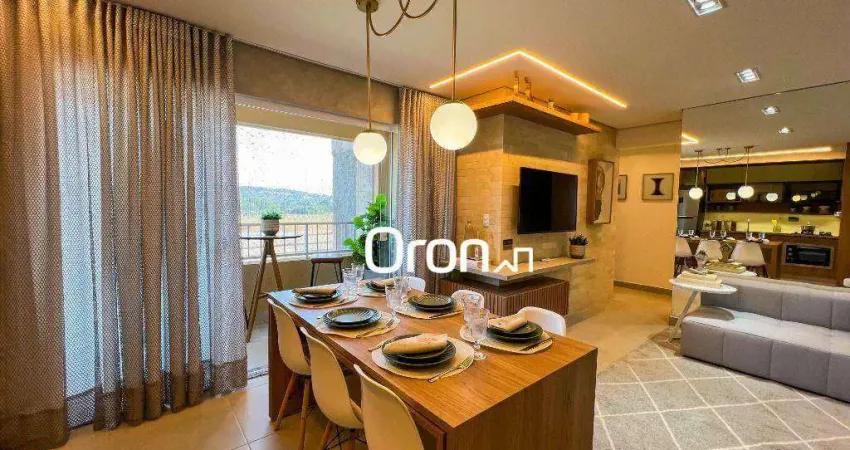 Apartamento com 3 dormitórios à venda, 76 m² por r$ 505.000,00 - parque oeste industrial - goiânia/go