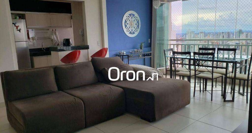 Apartamento mobiliado com 3 dormitórios à venda, 79 m² por R$ 695.000 - Setor Bueno - Goiânia/GO
