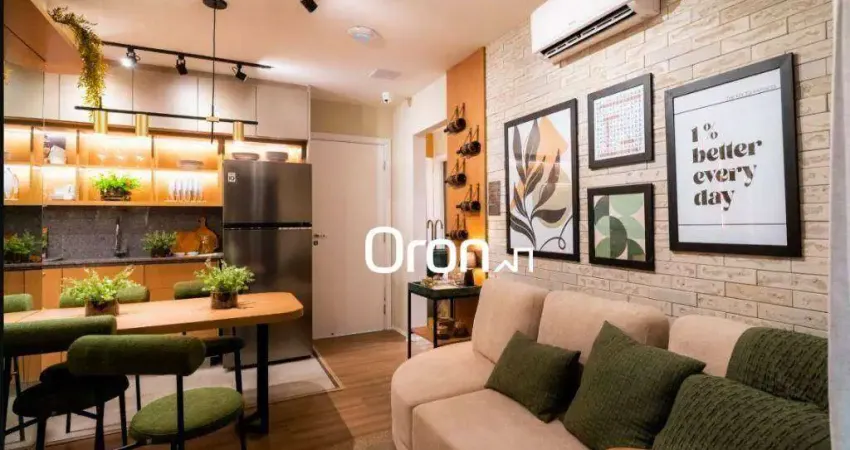 Apartamento com 2 dormitórios à venda, 41 m² por r$ 367.000,00 - setor central - goiânia/go