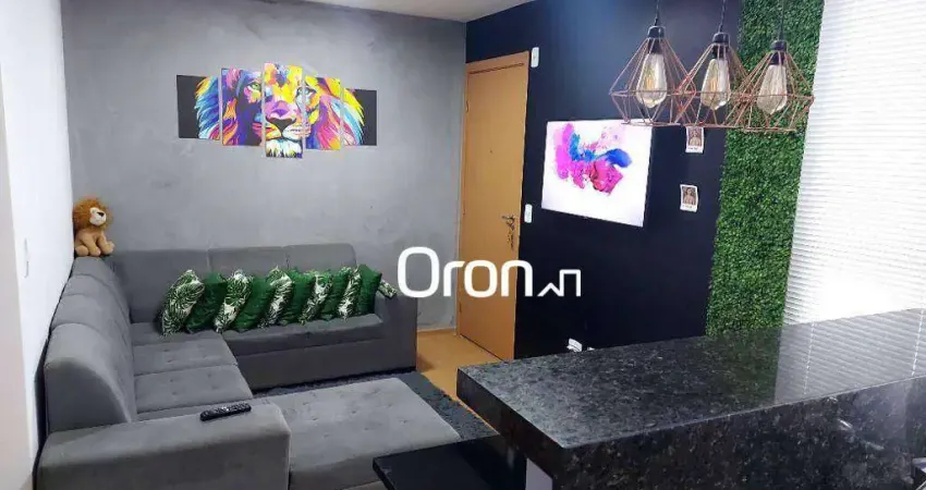 Apartamento com 2 dormitórios à venda, 39 m² por r$ 220.000,00 - conjunto monte carlo - goiânia/go