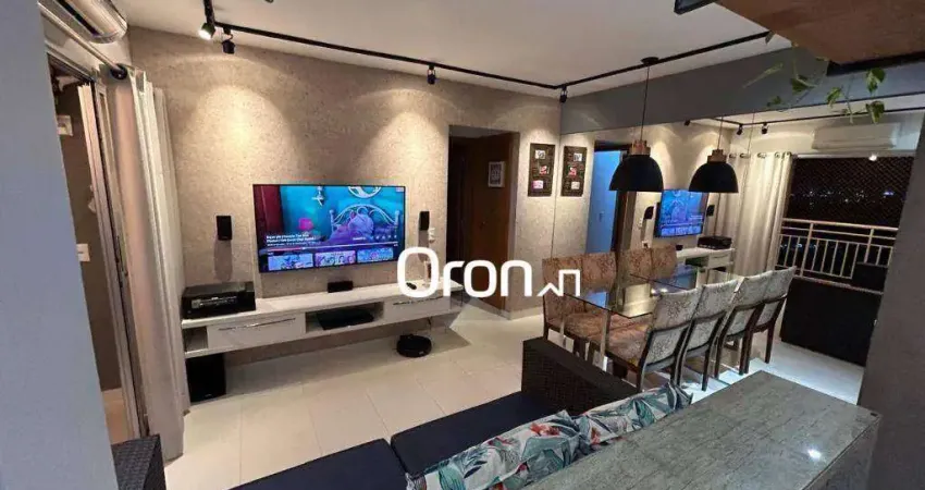 Apartamento com 2 dormitórios à venda, 54 m² por r$ 385.000,00 - parque amazônia - goiânia/go