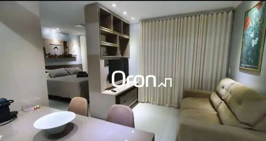 Flat mobiliado com 1 dormitório à venda, 42 m² por r$ 460.000 - setor bueno - goiânia/go