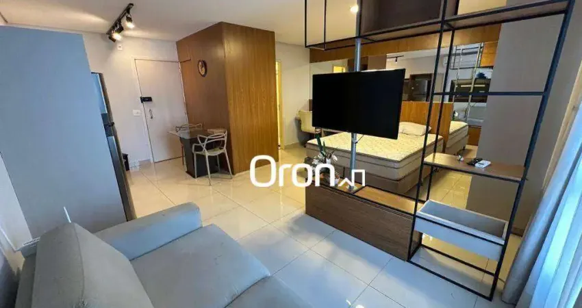 Flat mobiliado com 1 dormitório à venda, 34 m² por r$ 510.000 - setor bueno - goiânia/go