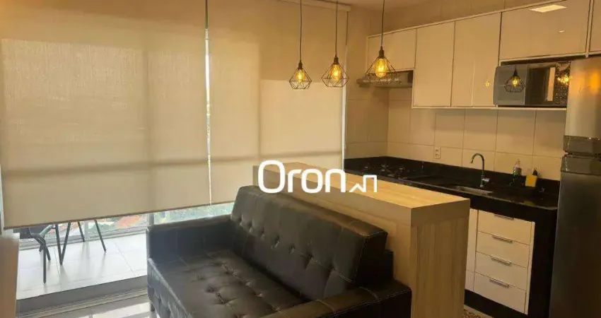 Flat mobiliado com 1 dormitório à venda, 45 m² por r$ 639.000 - jardim goiás - goiânia/go