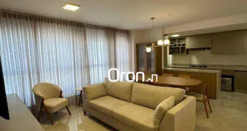 Apartamento mobiliado com 3 dormitórios à venda, 114 m² por r$ 1.350.000 - setor marista - goiânia/go