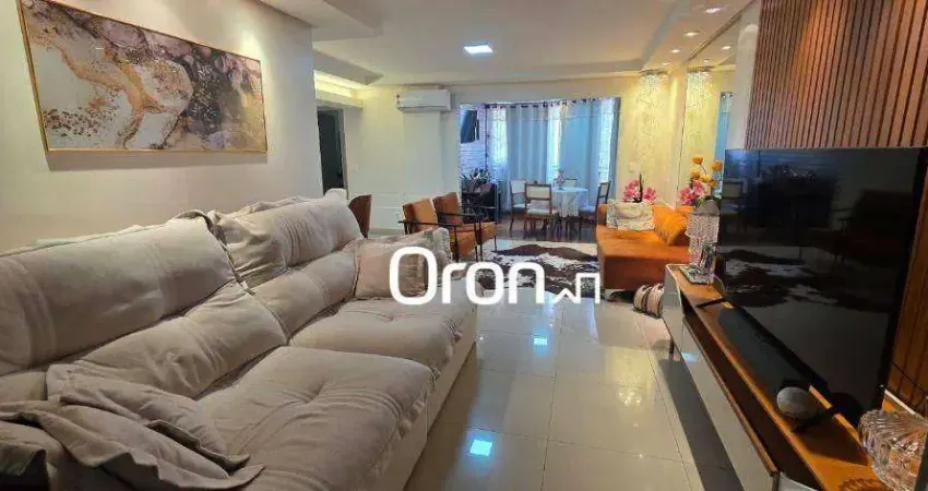 Apartamento mobiliado com 3 dormitórios à venda, 109 m² por r$ 700.000 - setor bueno - goiânia/go