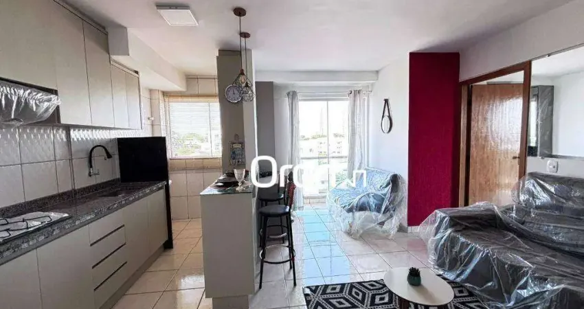 Flat mobiliado com 1 dormitório à venda, 46 m² por r$ 298.000 - setor sudoeste - goiânia/go