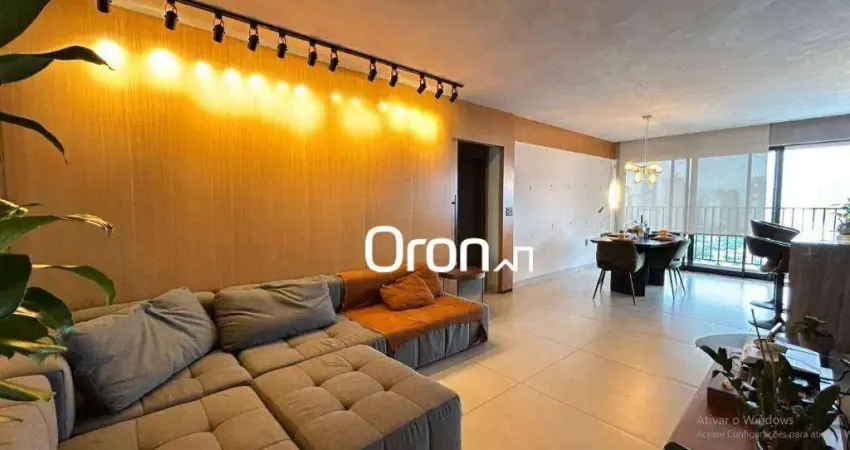 Apartamento mobiliado com 3 dormitórios à venda, 116 m² por r$ 1.150.000 - setor marista - goiânia/go