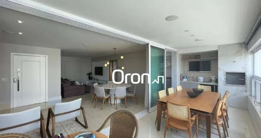 Apartamento mobiliado com 3 dormitórios à venda, 172 m² por r$ 2.100.000 - setor bueno - goiânia/go