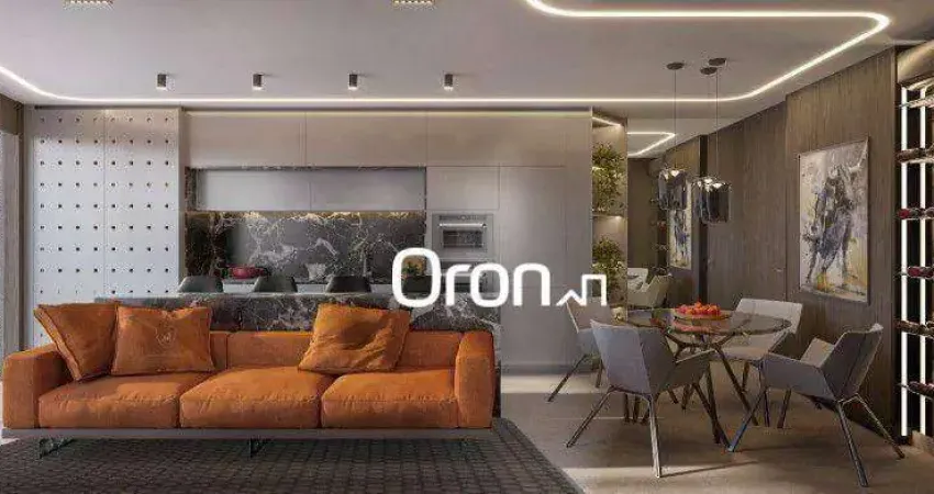 Flat com 1 dormitório à venda, 38 m² por r$ 573.000,00 - setor oeste - goiânia/go