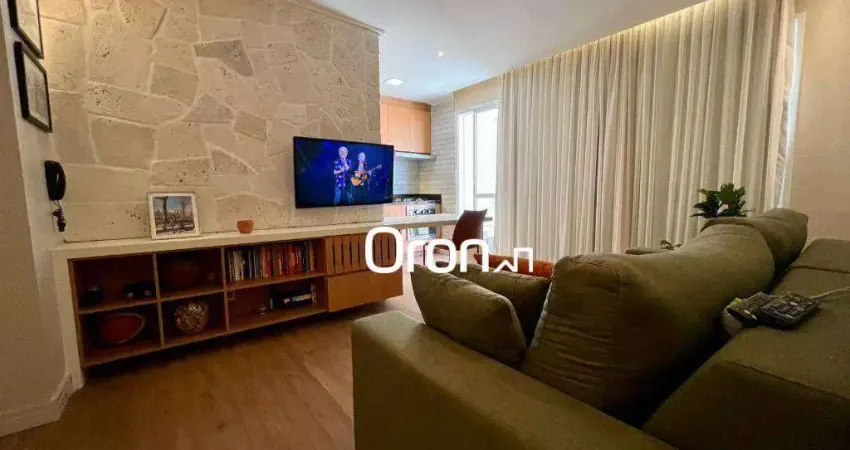 Apartamento mobiliado com 2 dormitórios à venda, 64 m² por r$ 699.900 - setor bueno - goiânia/go