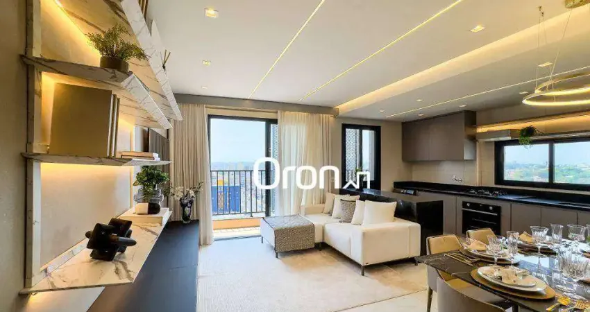 Apartamento mobiliado com 2 dormitórios à venda, 76 m² por r$ 1.200.000 - setor marista - goiânia/go