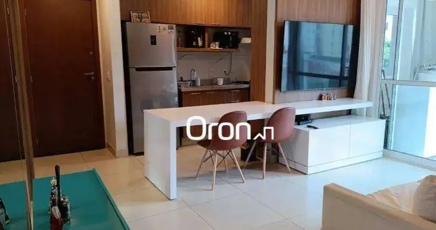 Apartamento mobiliado com 2 dormitórios à venda, 59 m² por r$ 570.000 - setor bueno - goiânia/go