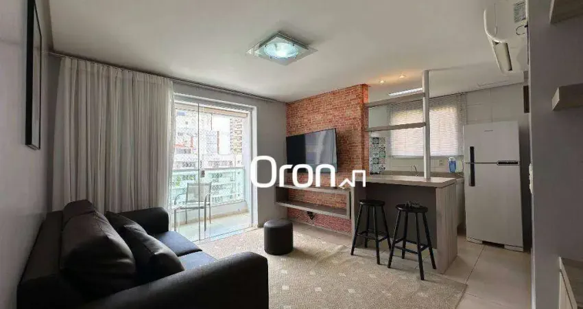 Apartamento mobiliado com 2 dormitórios à venda, 66 m² por r$ 569.900 - setor bueno - goiânia/go