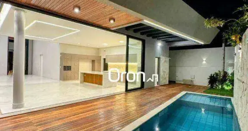 Casa com 3 dormitórios à venda, 290 m² por r$ 3.500.000,00 - portal do sol garden - goiânia/go