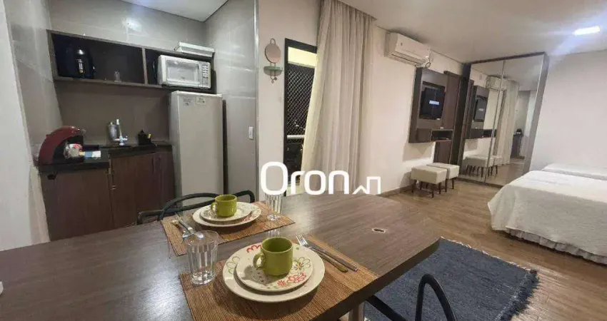 Flat mobiliado com 1 dormitório à venda, 34 m² por r$ 249.900 - setor pedro ludovico - goiânia/go